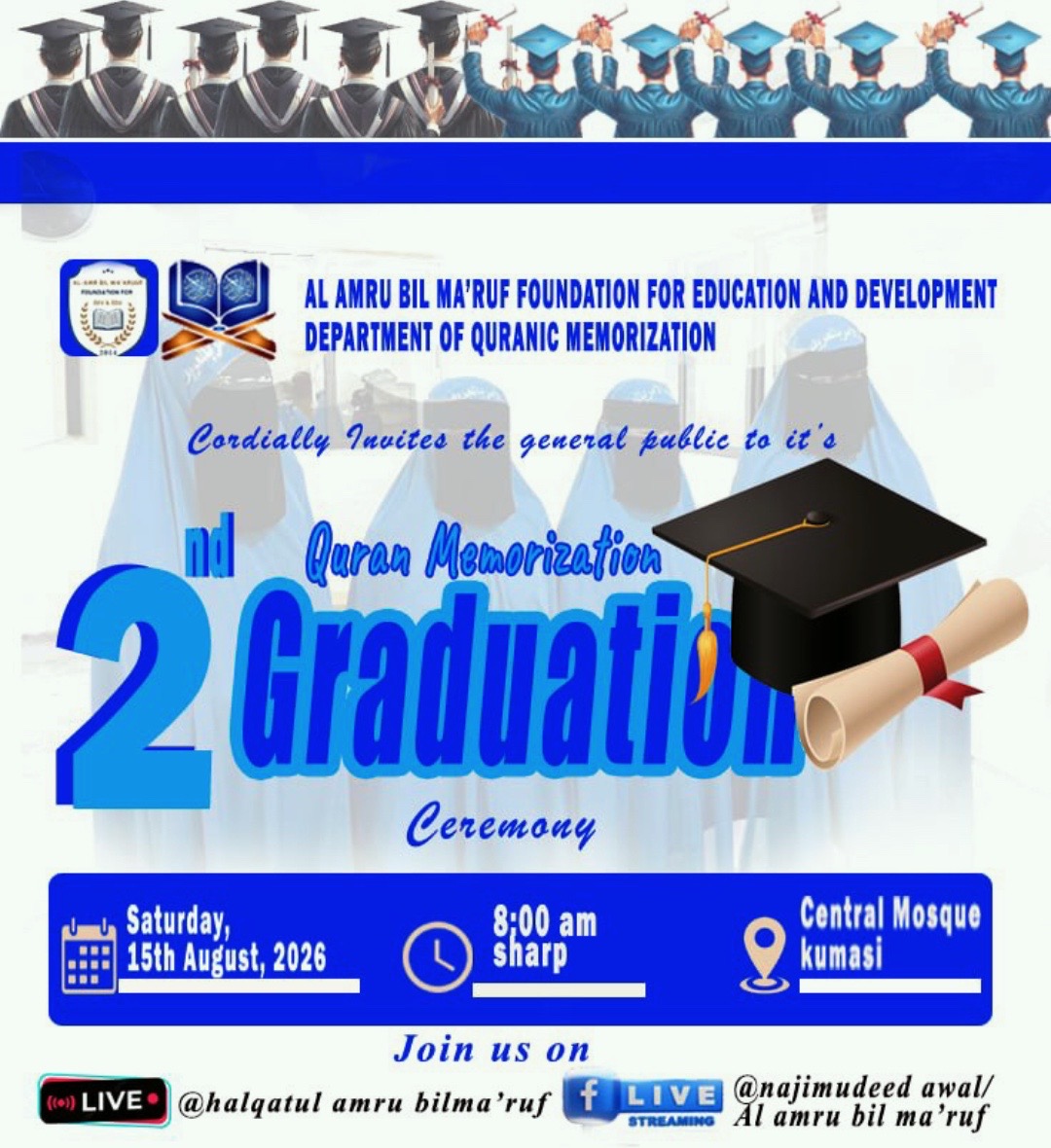 Al Amru Bil Ma'ruf Foundation Qur'anic memorization poster